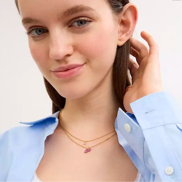 Coach Mini Bow Layered Necklace,NWT! - Picture 3 of 4